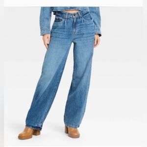 Universal Thread Women's 90's Baggy Relaxed Hip & Thigh Gaggy Leg 100% Cotton